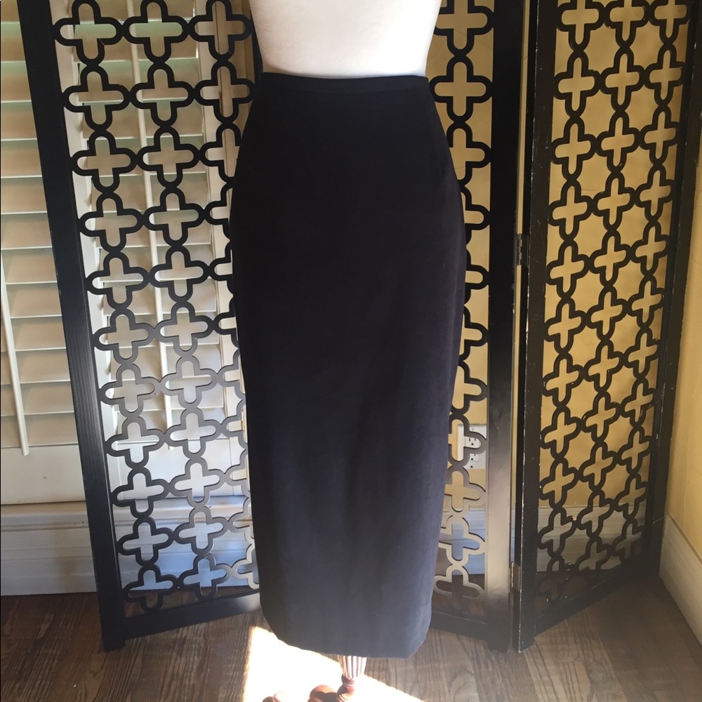 CHRISTINA HOPE PETITE VTG BLACK PENCIL SKIRT